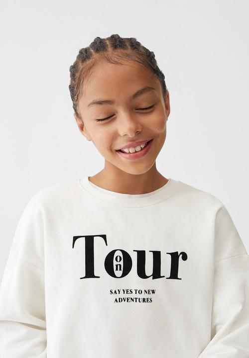 MANGO - Sweatshirt dublini - off white