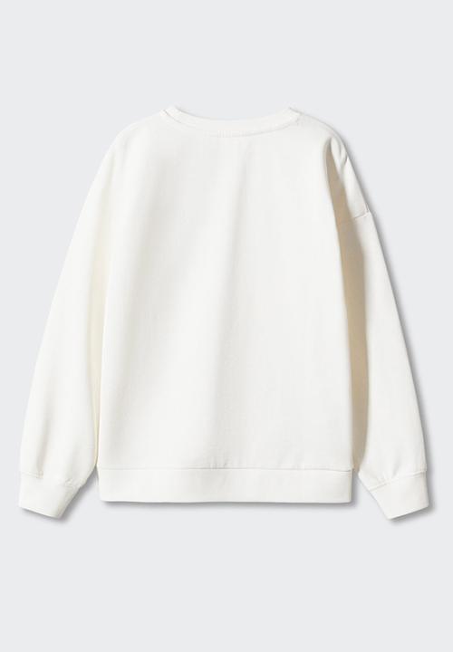 MANGO - Sweatshirt dublini - off white