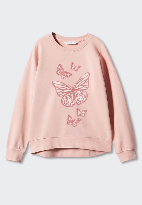 MANGO - Sweatshirt dublini - pink