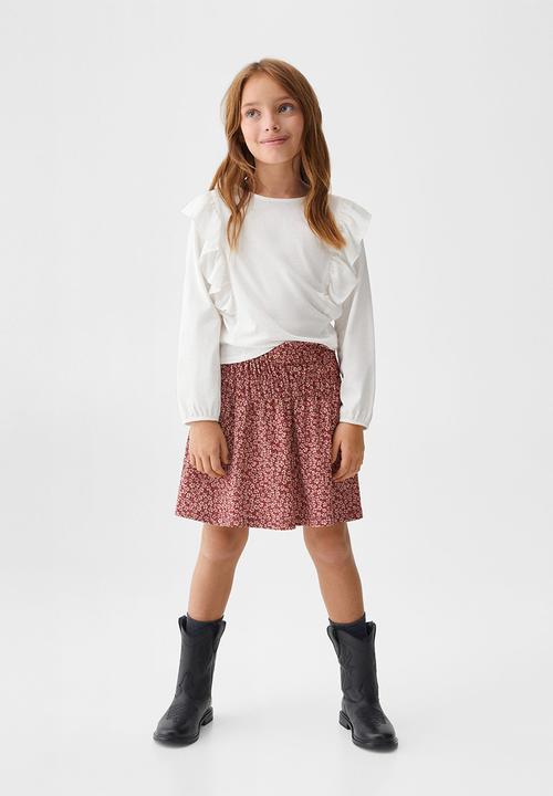MANGO - Skirt lucy - maroon