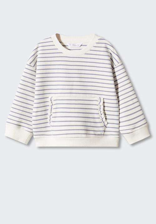 MANGO - Sweatshirt gabi - navy & white 