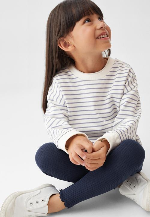 MANGO - Sweatshirt gabi - navy & white 