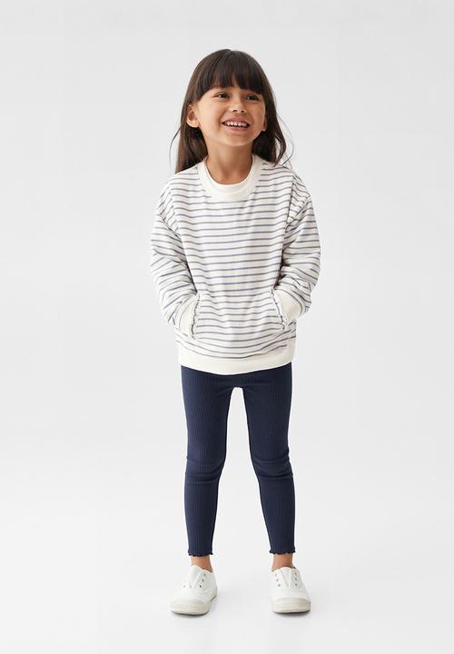 MANGO - Sweatshirt gabi - navy & white 