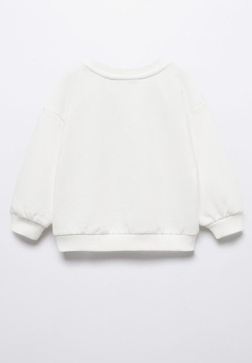 MANGO - Sweatshirt butterf - off white