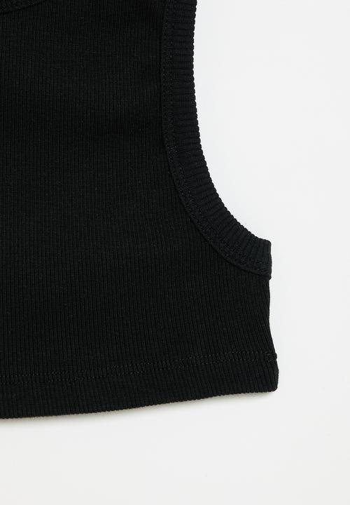 Rebel Republic - Ribbed tank - black