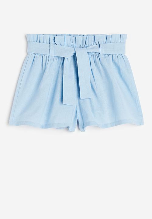 H&M - Linen-blend shorts - blue