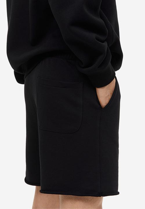 H&M - Regular fit sweatshorts - black