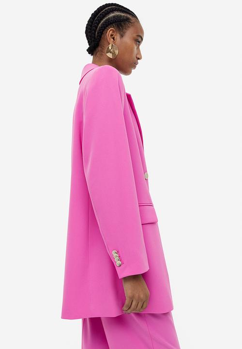 H&M - Double-breasted blazer - pink