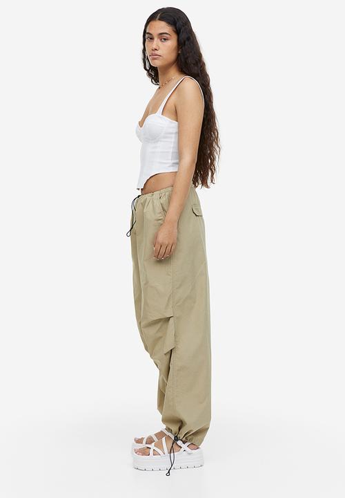 H&M - Cropped bustier top - white