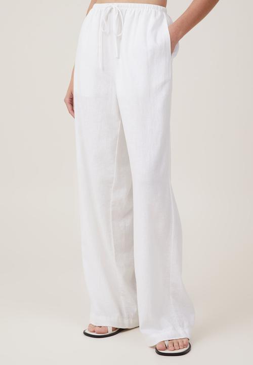 Cotton On - Haven wide leg pant - white