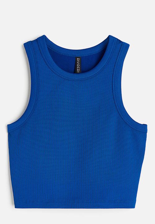 H&M - Cropped vest top - bright blue 