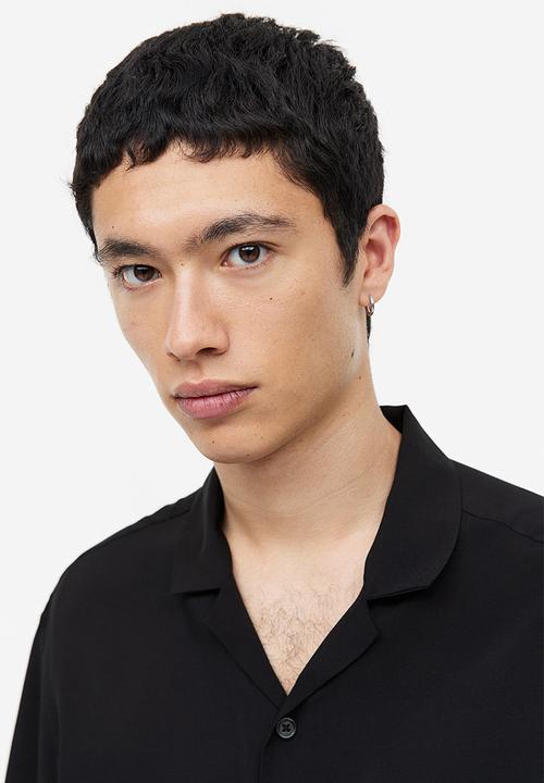 H&M - Relaxed fit resort shirt - black