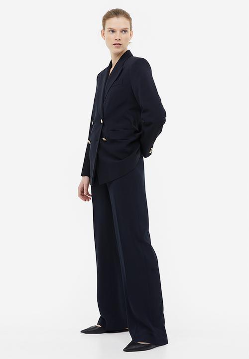 H&M - Double-breasted blazer - navy blue 