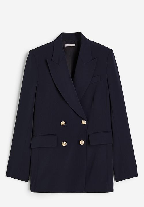 H&M - Double-breasted blazer - navy blue 