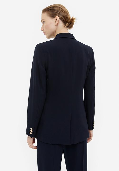 H&M - Double-breasted blazer - navy blue 