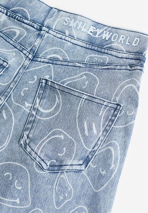 H&M - Wide printed trousers - blue