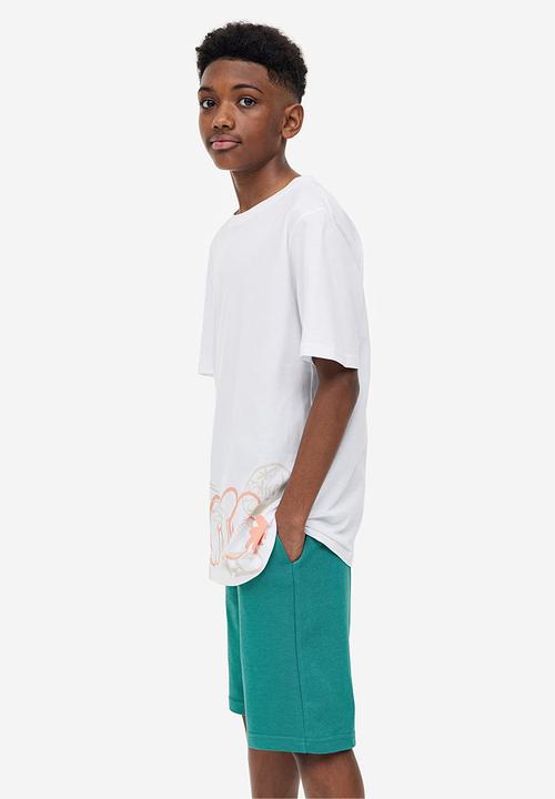 H&M - Sweatshirt shorts - teal 