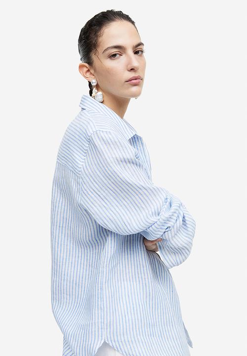 H&M - Linen shirt - blue
