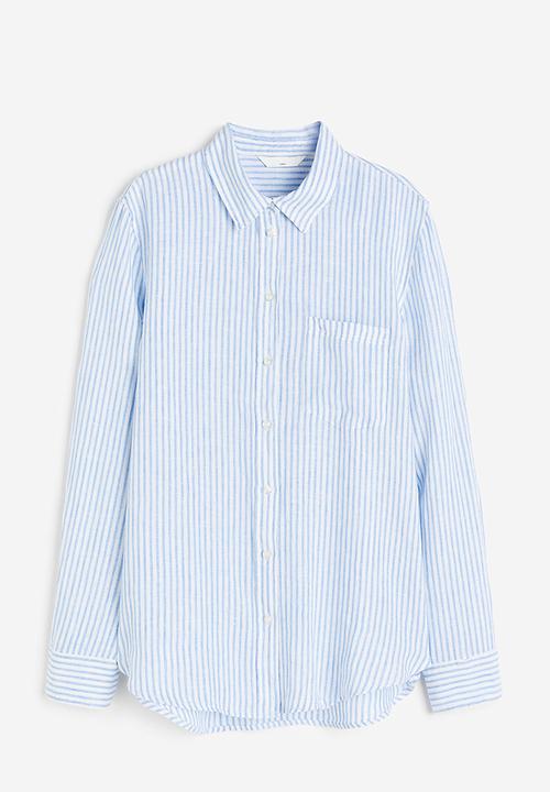 H&M - Linen shirt - blue
