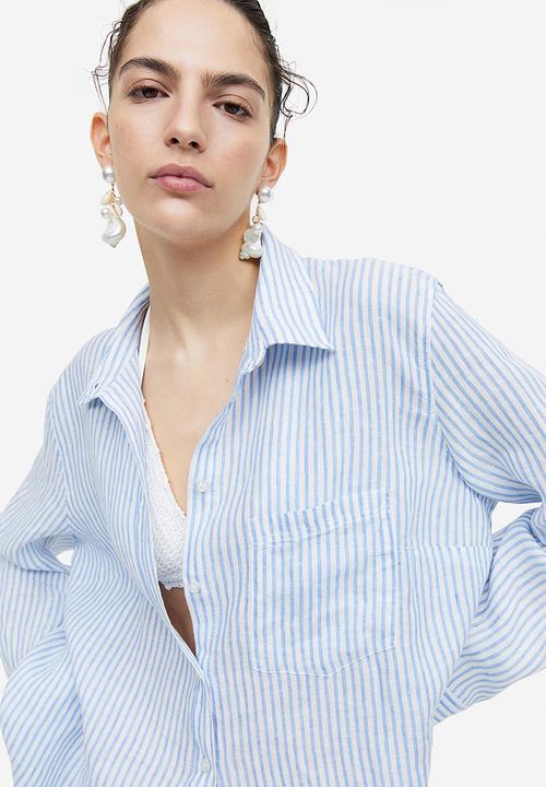 H&M - Linen shirt - blue