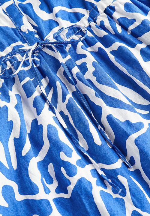 H&M - Linen-blend dress - blue