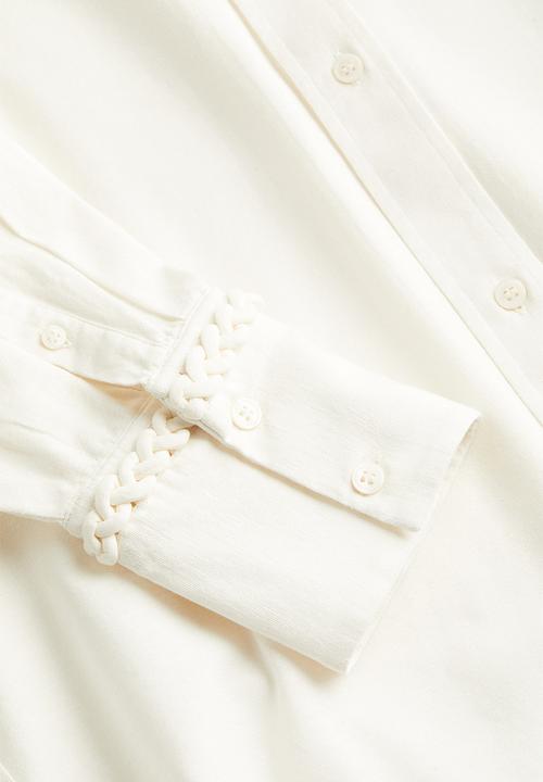H&M - Linen-blend shirt - white