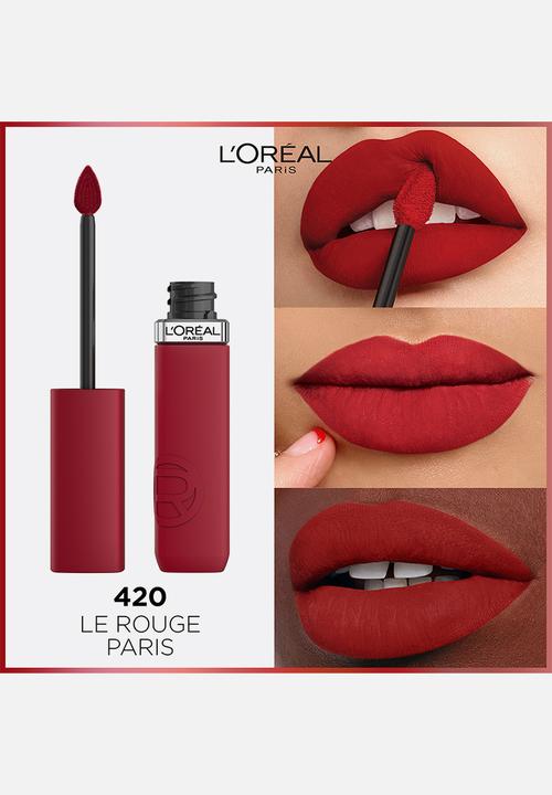 L'Oreal Paris - Infaillible Matte Resistance Liquid Lipstick - 420 Le Rouge Paris