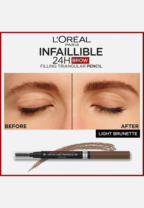 L'Oreal Paris - Infaillible Brows Filling Triangular Pencil -  5.0 Light Brunette