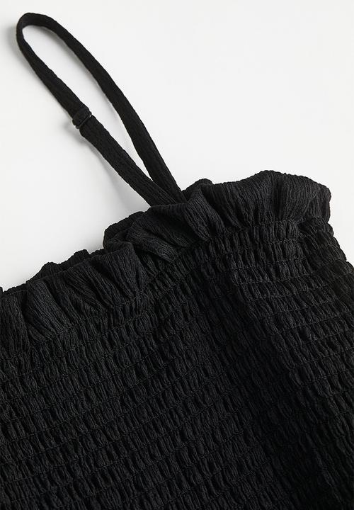H&M - Smock-topped dress - black