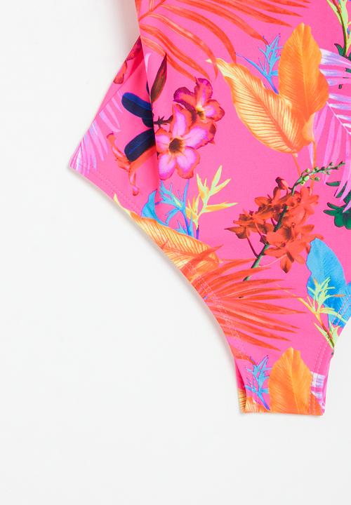 MINOTI - Printed swimsuit - pink