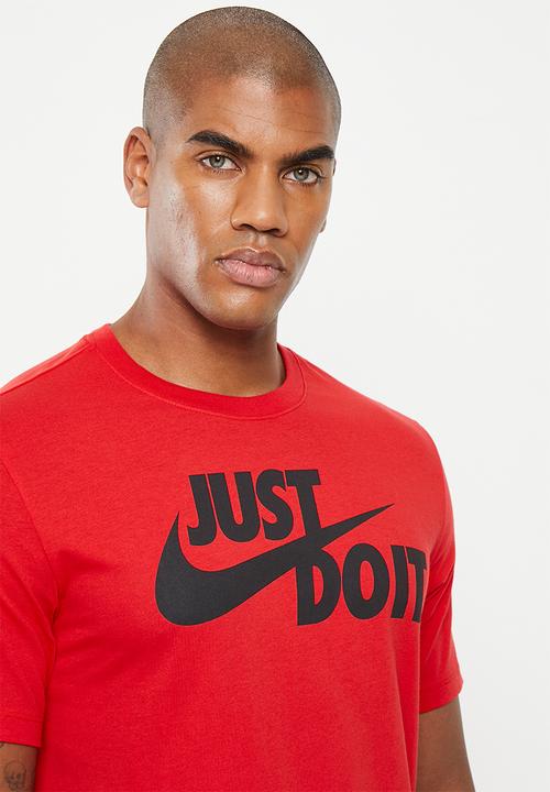 Nike - Nsw tee new jdi swsh fs - university red/black