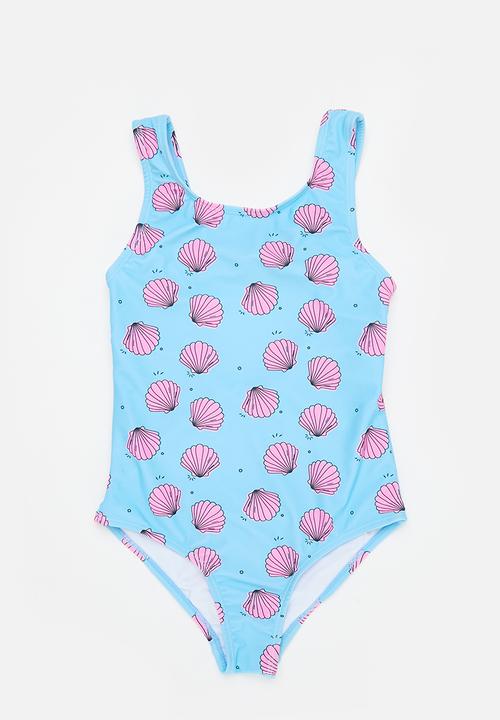 MINOTI - 2 pack swimsuit - blue & pink