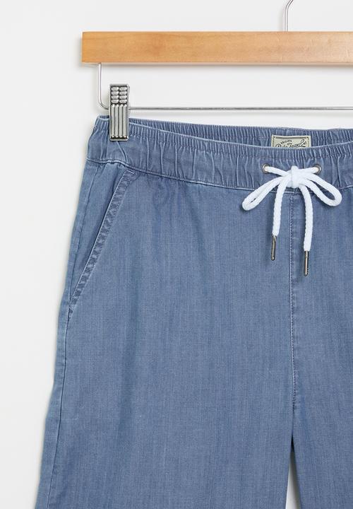 POLO - Boys pjc denim short - blue