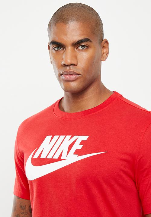 Nike - Nsw tee icon ft frnch fs - university red/white