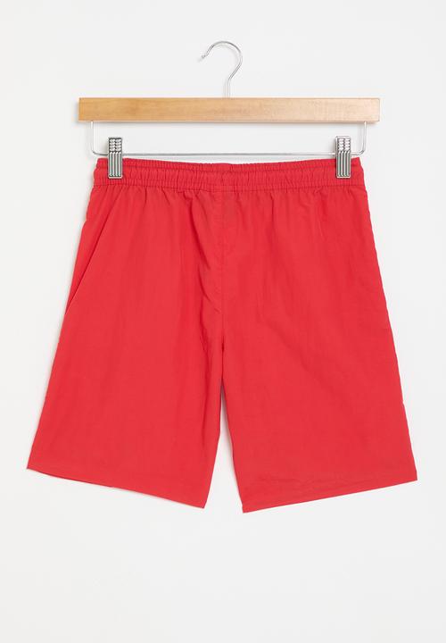 POLO - Boys active short - red