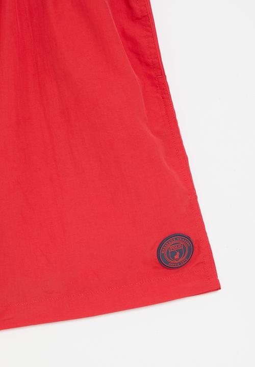 POLO - Boys active short - red