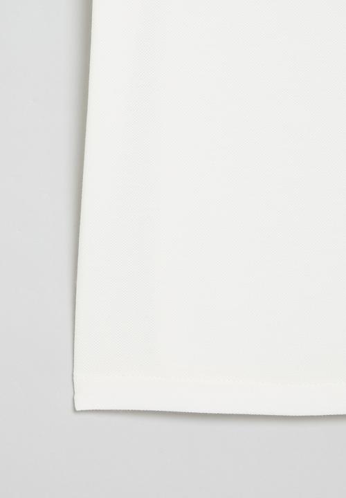 POLO - Girls textured tee - white