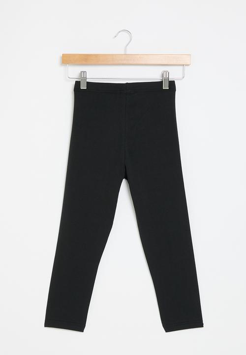 POLO - Girls megan cropped legging - black1
