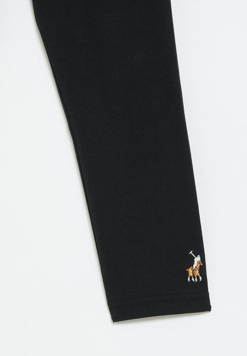 POLO - Girls megan cropped legging - black1