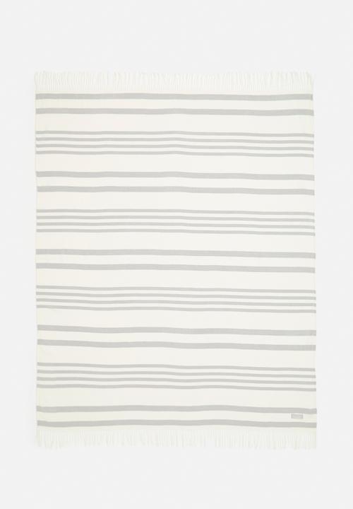 Aranda Blankets - Melody college throw - wilddove & natural