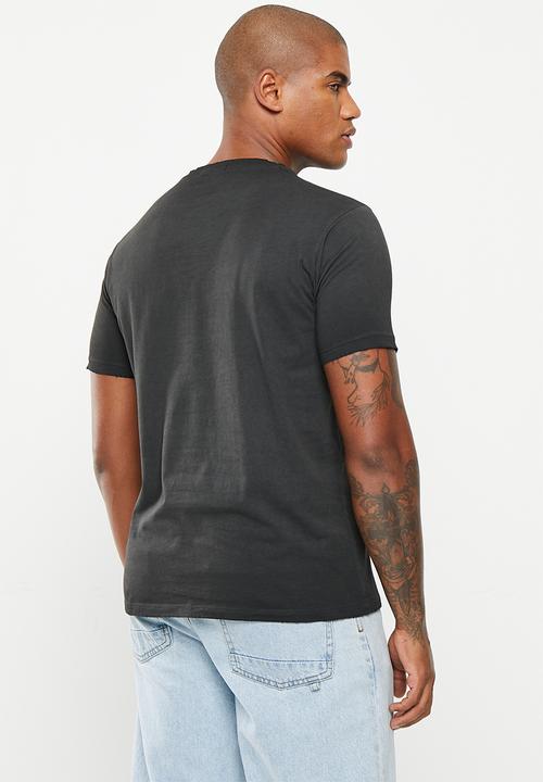 Replay - Garment dyed cotton jersey - blackboard