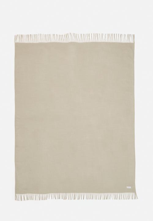 Aranda Blankets - Melody plain throw - cobblestone