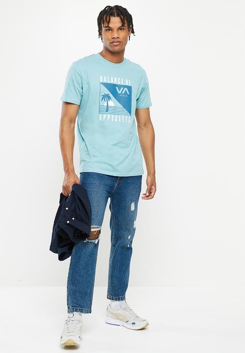 RVCA - Kingstown short sleeve - nile blue 