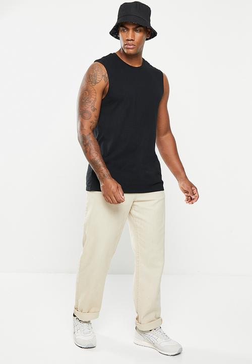 Cotton On - Organic muscle 2 pack - black