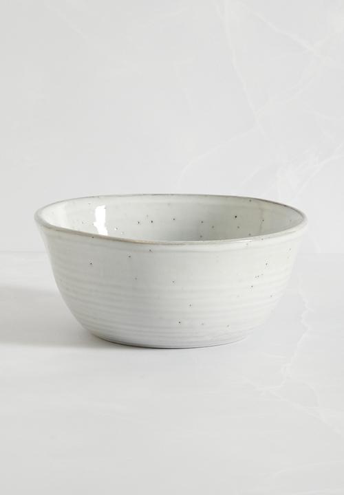 Dripple cereal bowl of 4 - grey