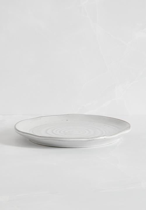 Sixth Floor - Dripple side plate set of 4 - grey