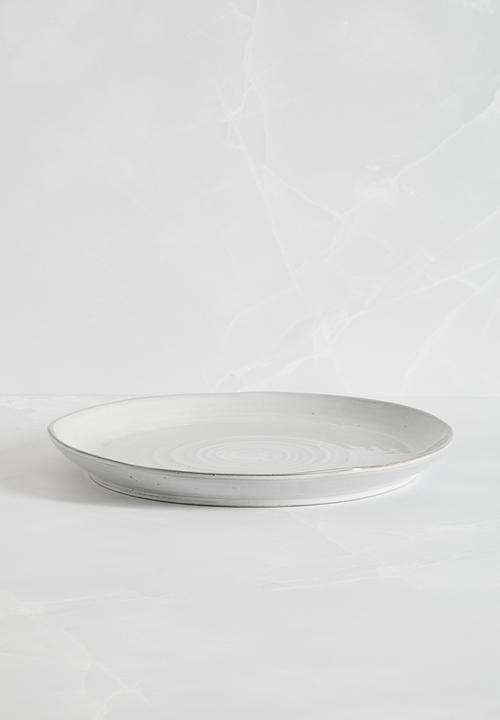 Sixth Floor - Dripple dinner plate set of 4 - grey