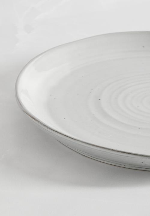 Sixth Floor - Dripple dinner plate set of 4 - grey