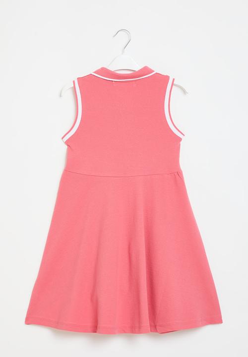 MINOTI - Pique vest dress - coral