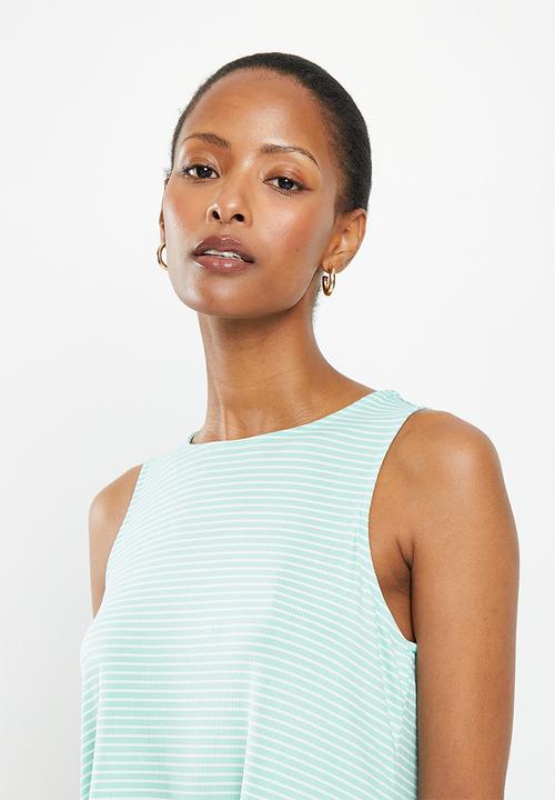 Vero Moda - Madi jill sleeveless dress - limpet shell snow white